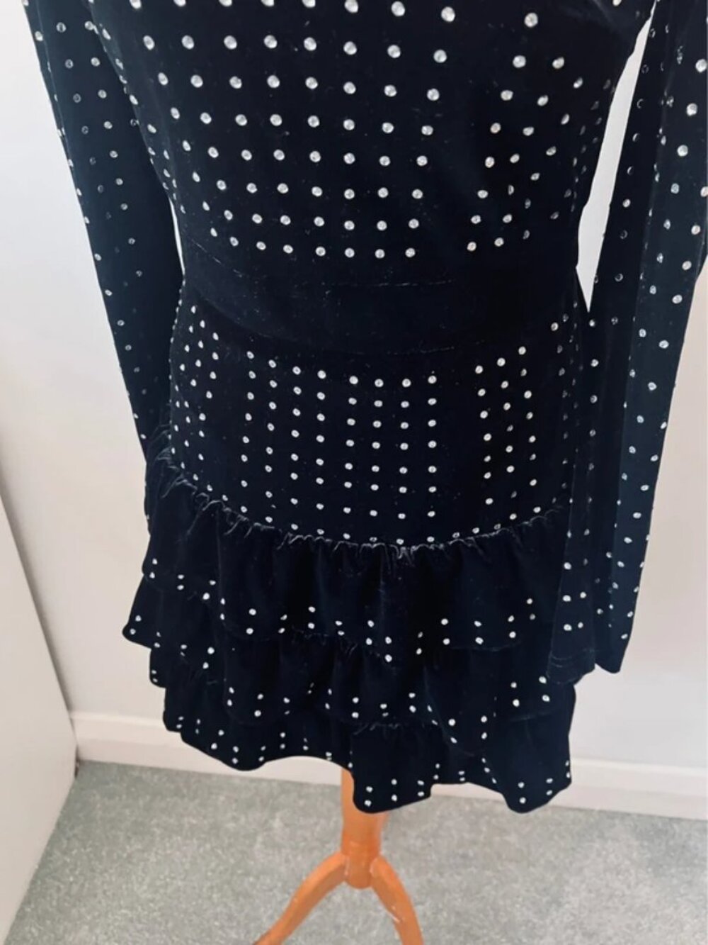 Motf velvet dress size S - Picture 4 of 5